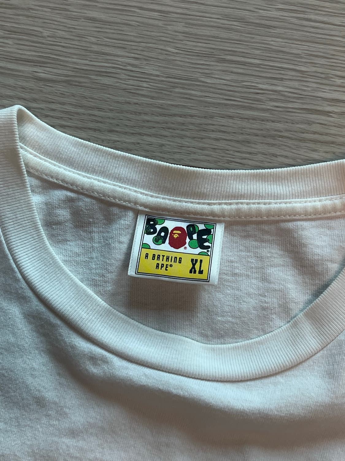 베이프 베이프스타 퍼플 카모 에이프 페이스 티셔츠 상품이미지5