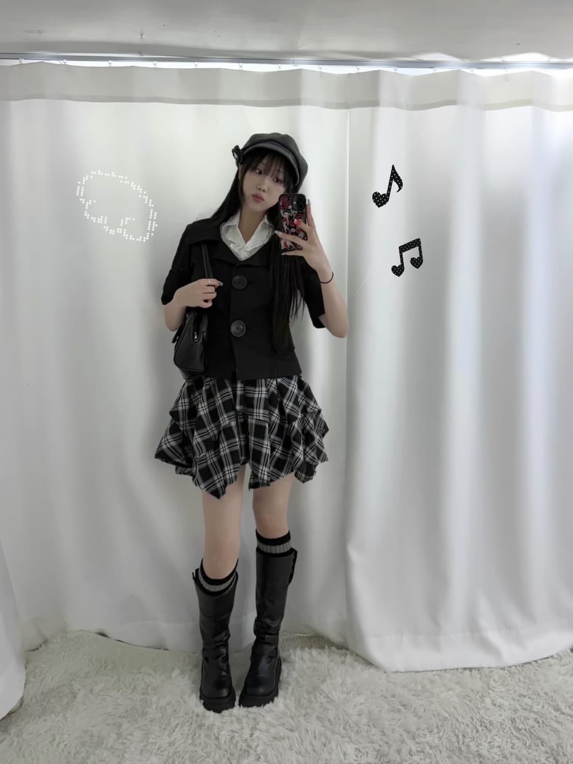 무채색 니혼진 도쿄걸 코디세트  상품이미지1