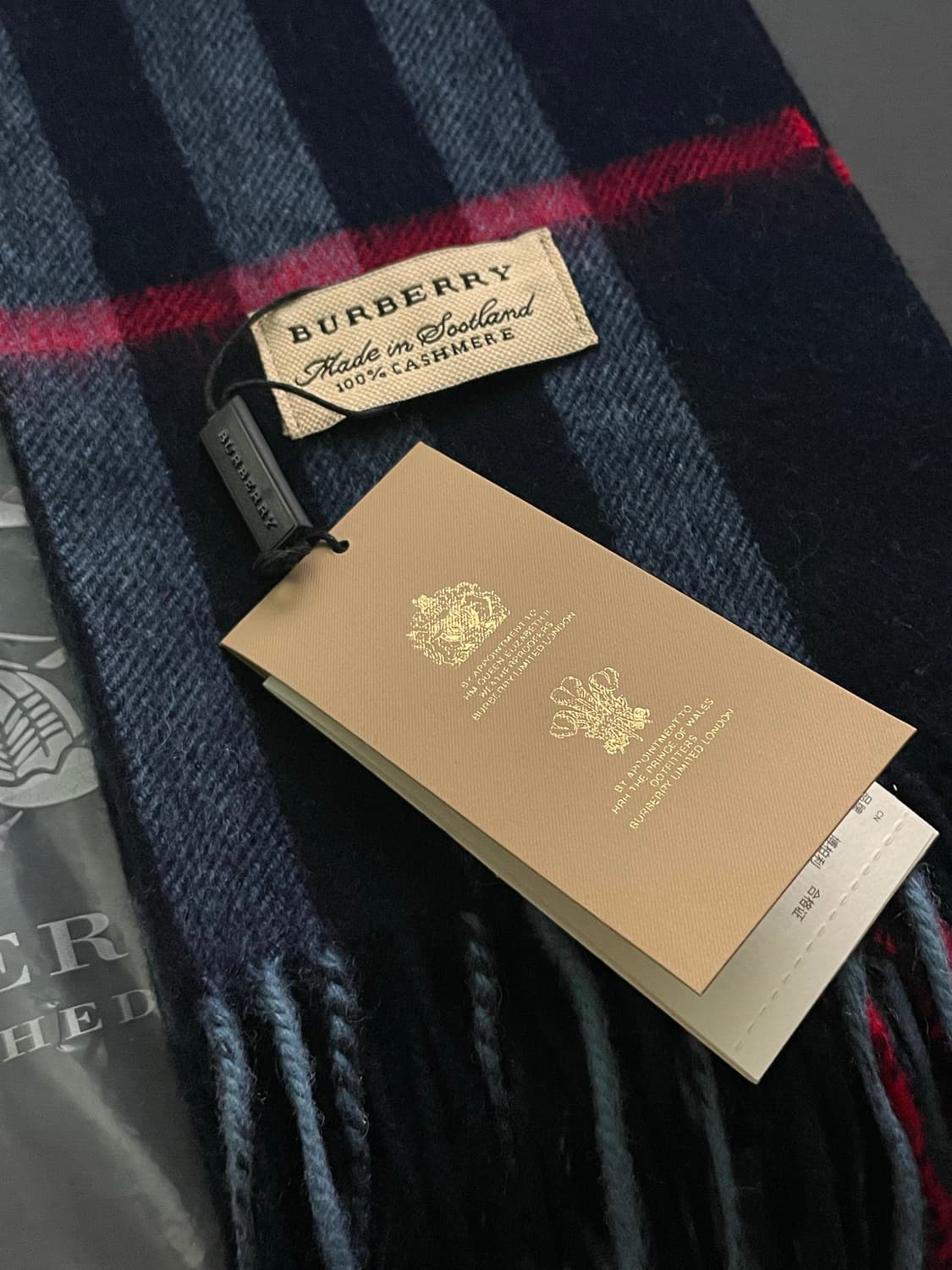 [새상품/정품] 버버리 캐시미어 머플러 목도리 자이언트 체크 상품이미지5