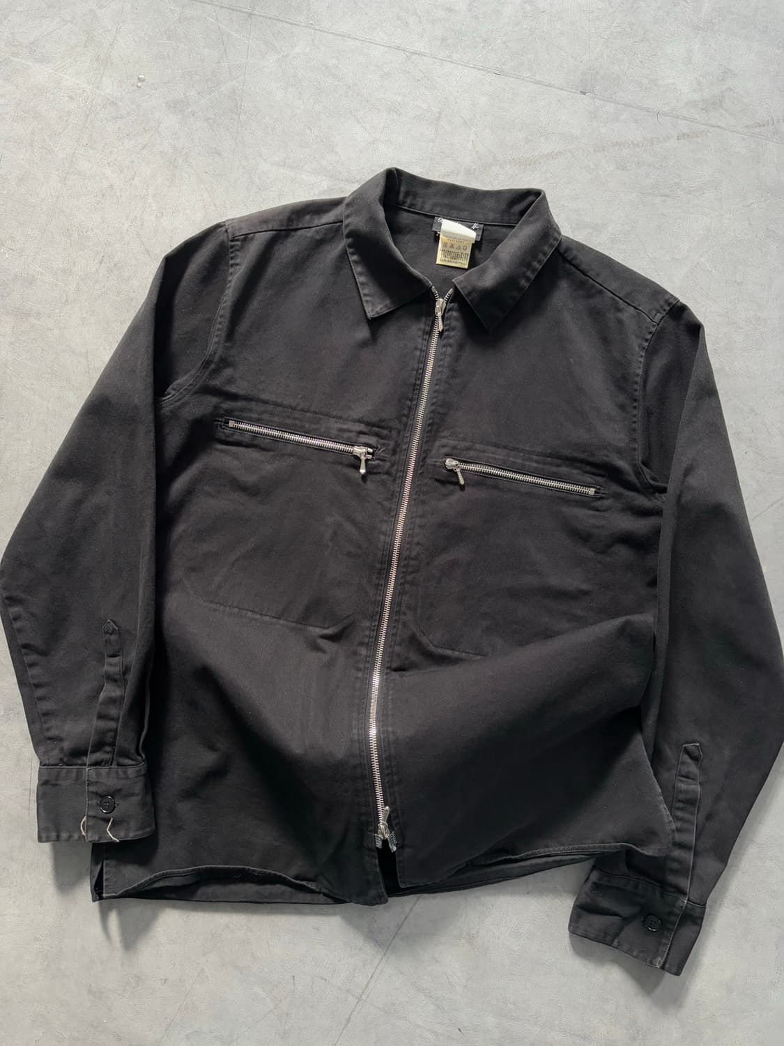 Agnes B 아네스베 90s 블랙 셔츠 집업 자켓 상품이미지1