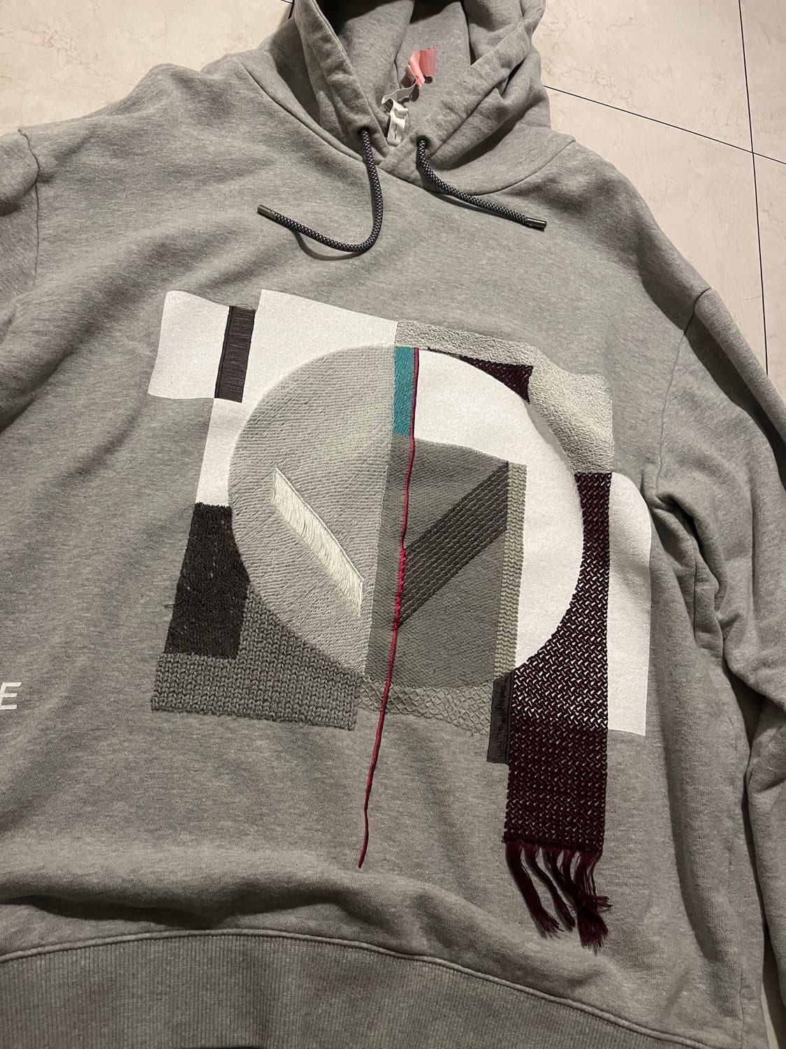 솔리드옴므 18ss 패치워크 후드티 L 상품이미지2