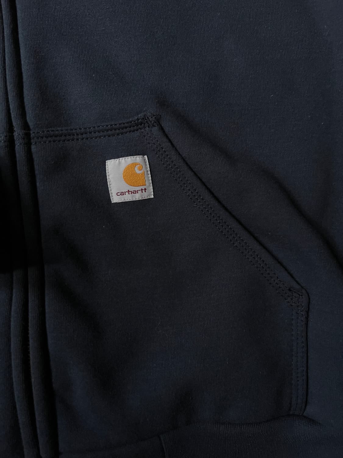 [L]칼하트 USA 써멀 네이비 후드 집업 상품이미지5