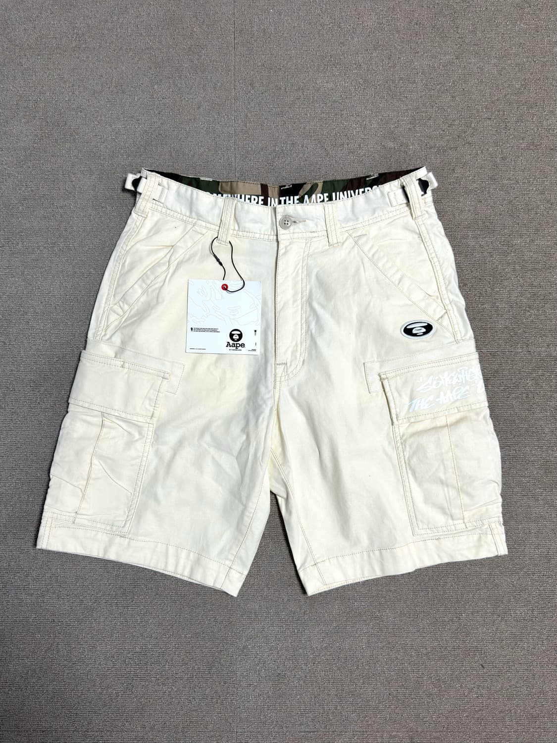 에이프 우븐 카고 반바지 상품이미지1