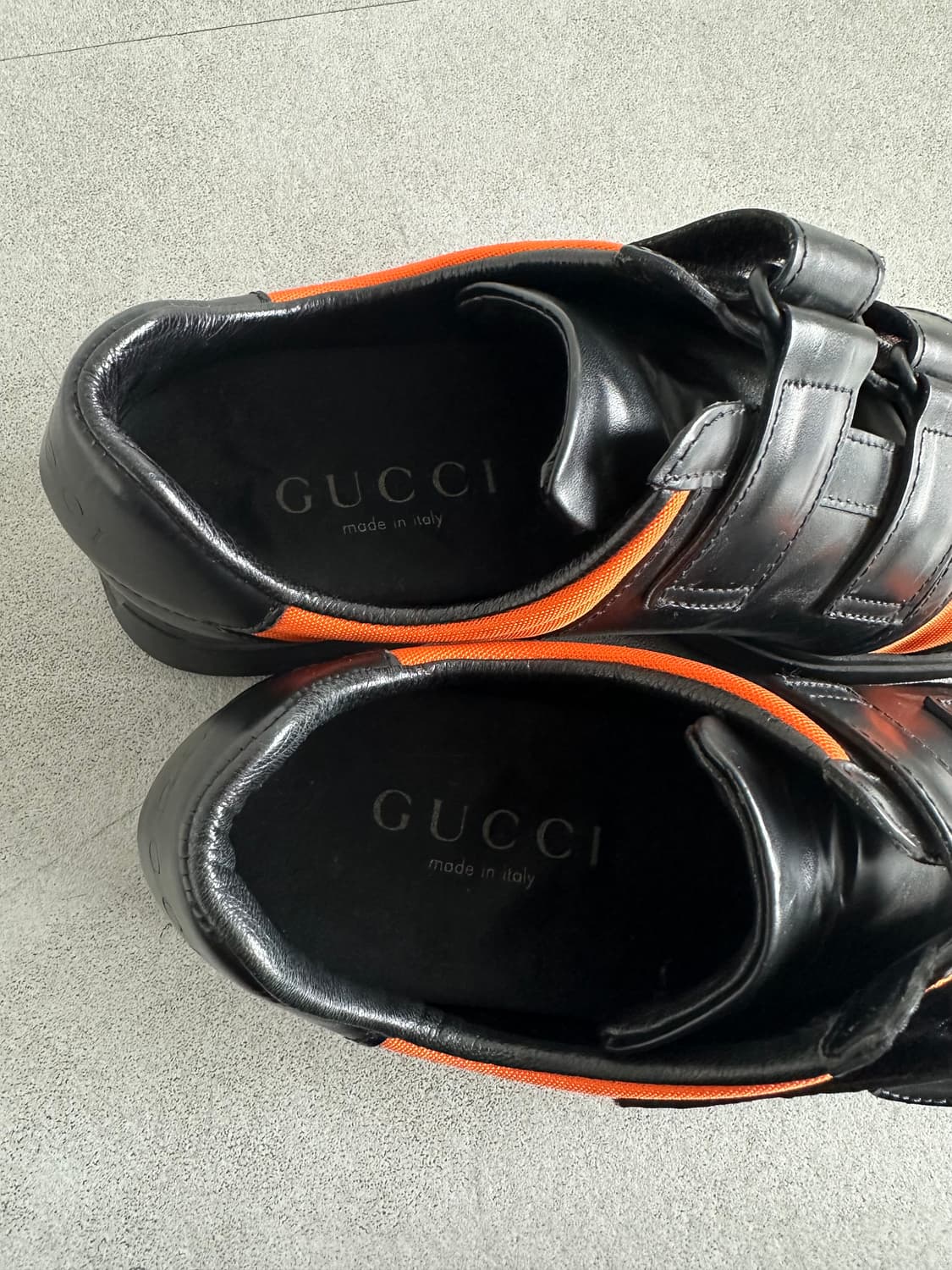 구찌 2000s 오렌지 벨크로 테크 스니커즈 상품이미지8