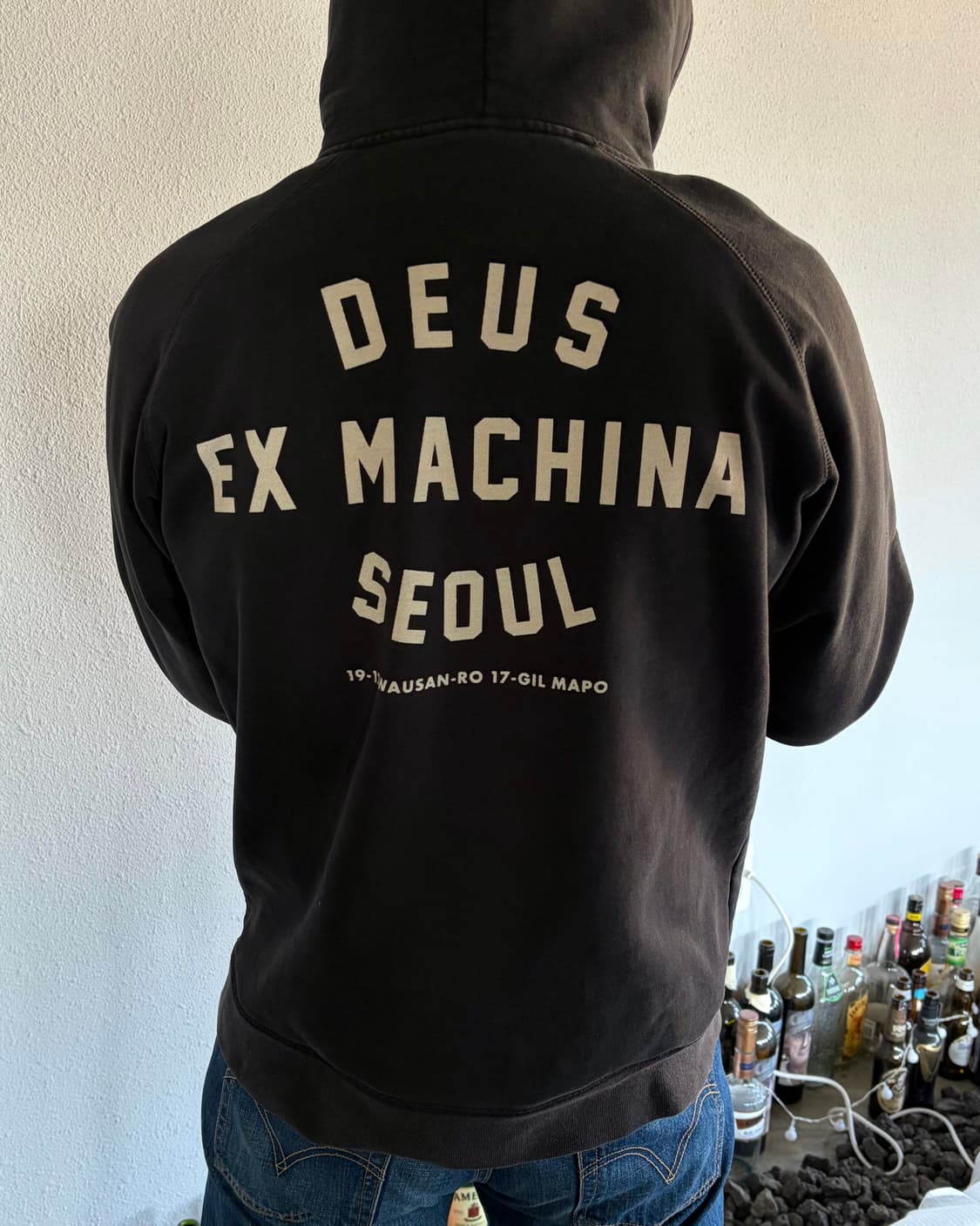 [L]데우스 엑스 마키나 서울 어드레스 헤비스웻 기모 후드 상품이미지2