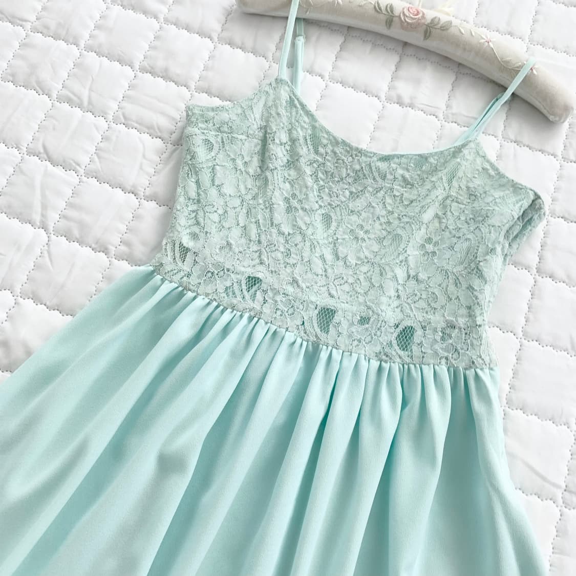 Mint ♥ 민트 레이스 미니 원피스 상품이미지2