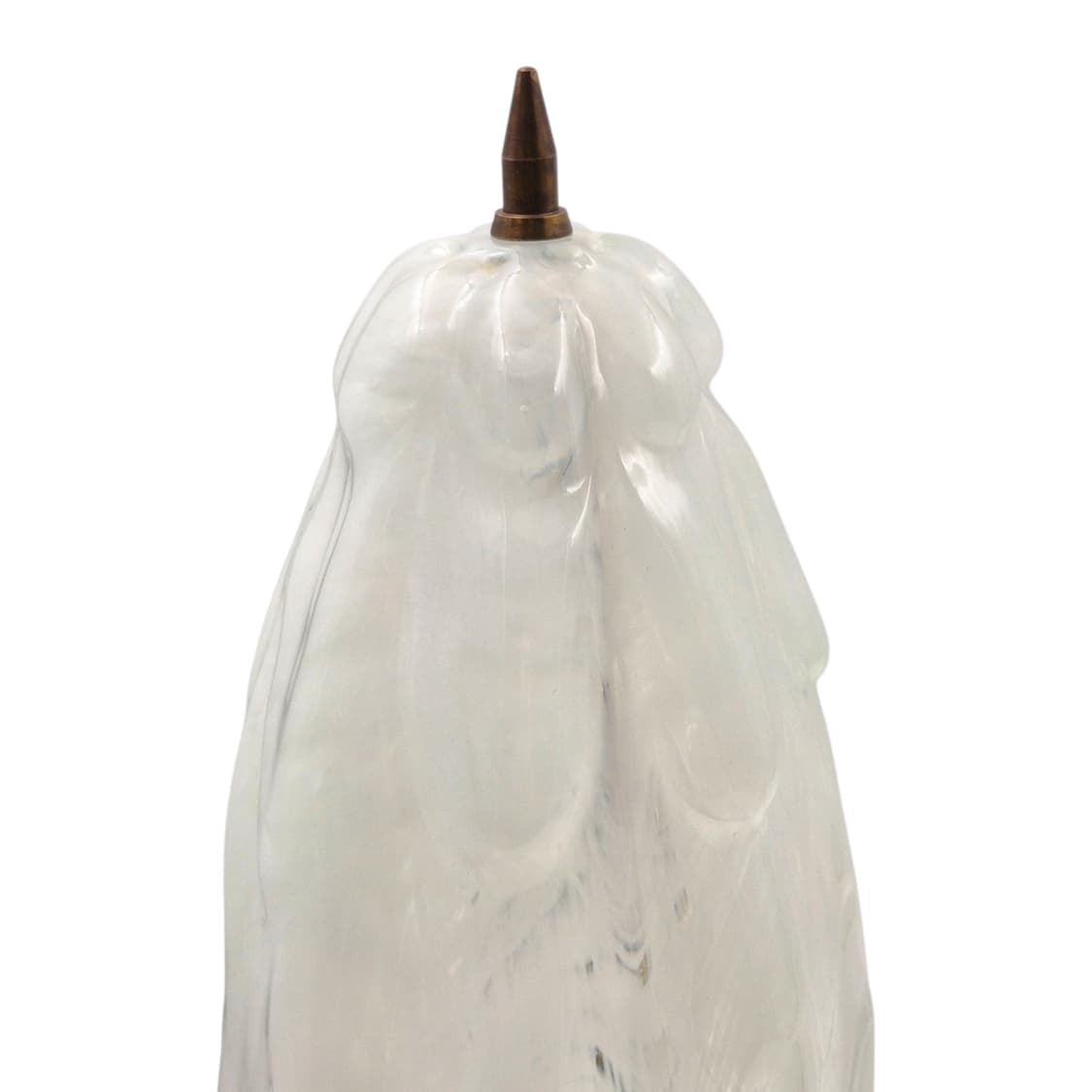 70s 이와타 핸드블로운 요리코 화이트 마블 빅 램프 상품이미지6