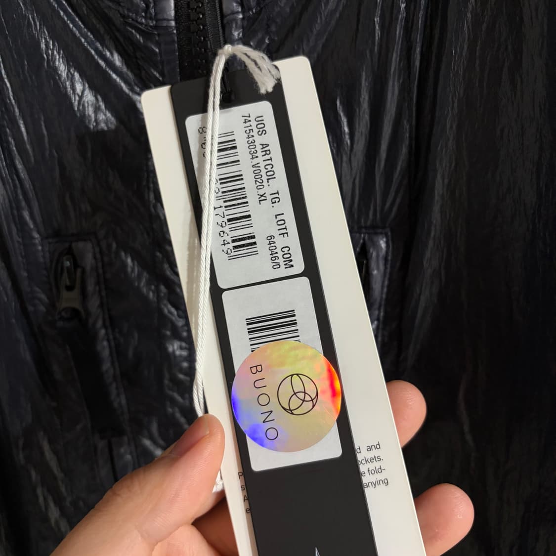 새상품(XL)스톤아일랜드 루시도 바람막이 패커블 자켓 네이비 상품이미지3