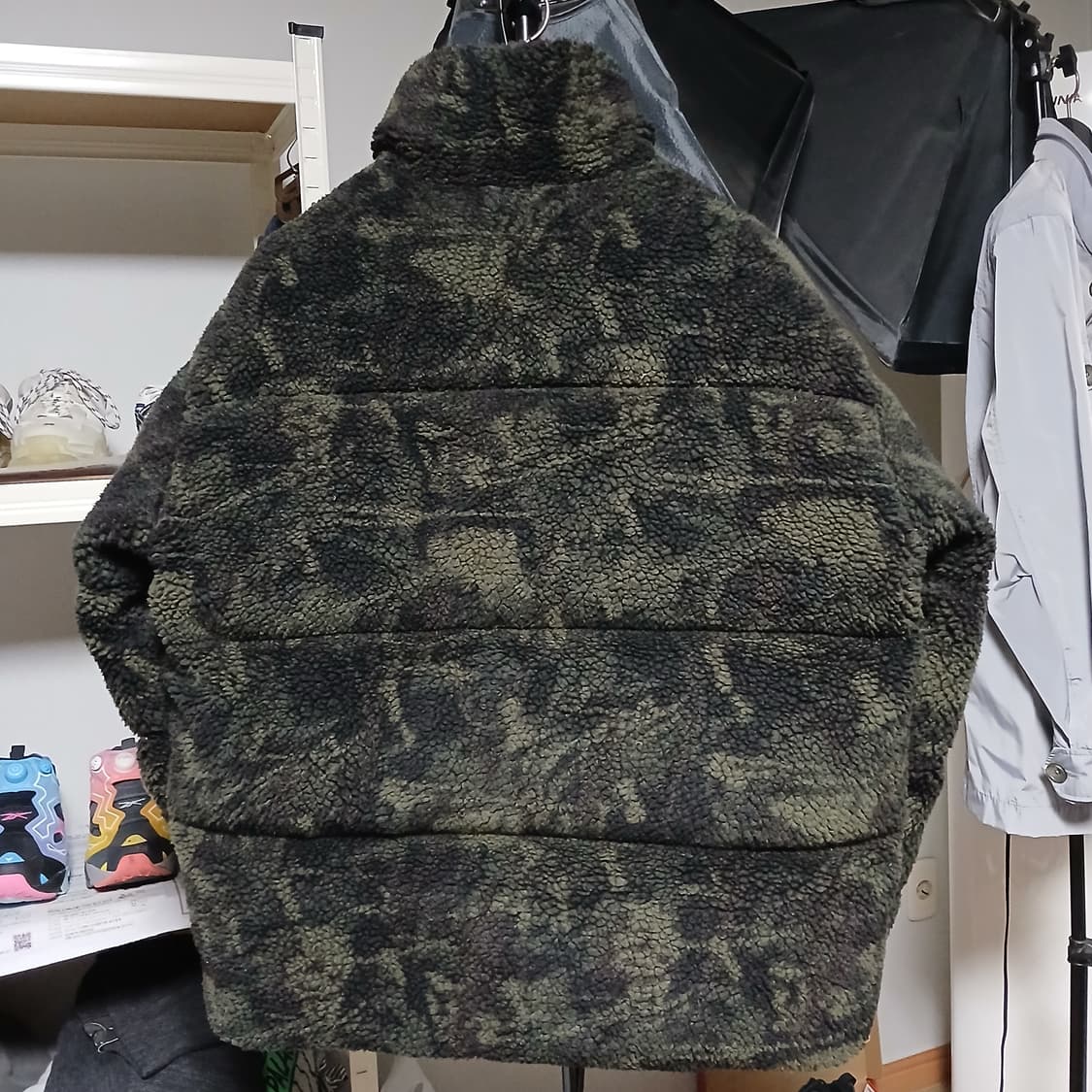 elder 아이더 카모 개구리 바스락 다운 패딩 후리스 자켓 상품이미지4