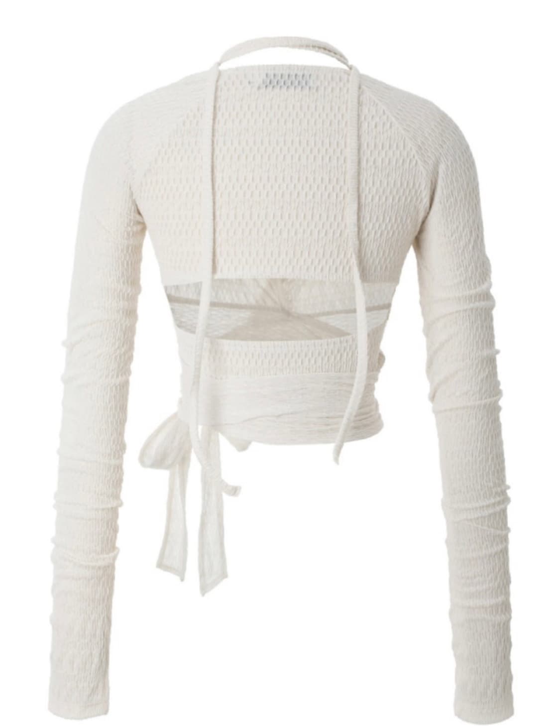 Threetimes D ring halter top Ivory 상품이미지3