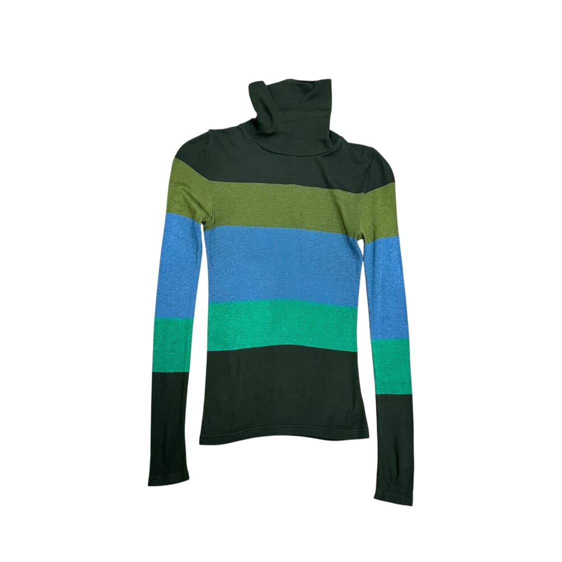 Block Stripe Basic Turtle Top 상품이미지3