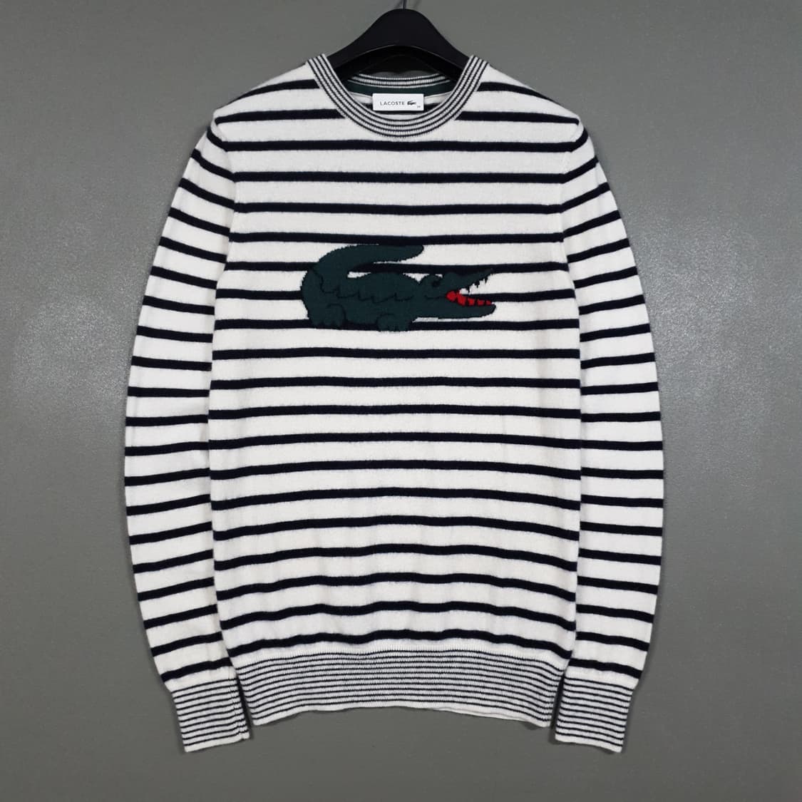 여성 90) 라코스테 신형 20FW 스트라이프 빅 크록 니트 스웨터 상품이미지2