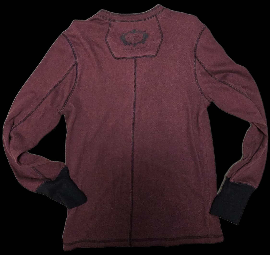 버건디 스판 헨리넥 상품이미지3