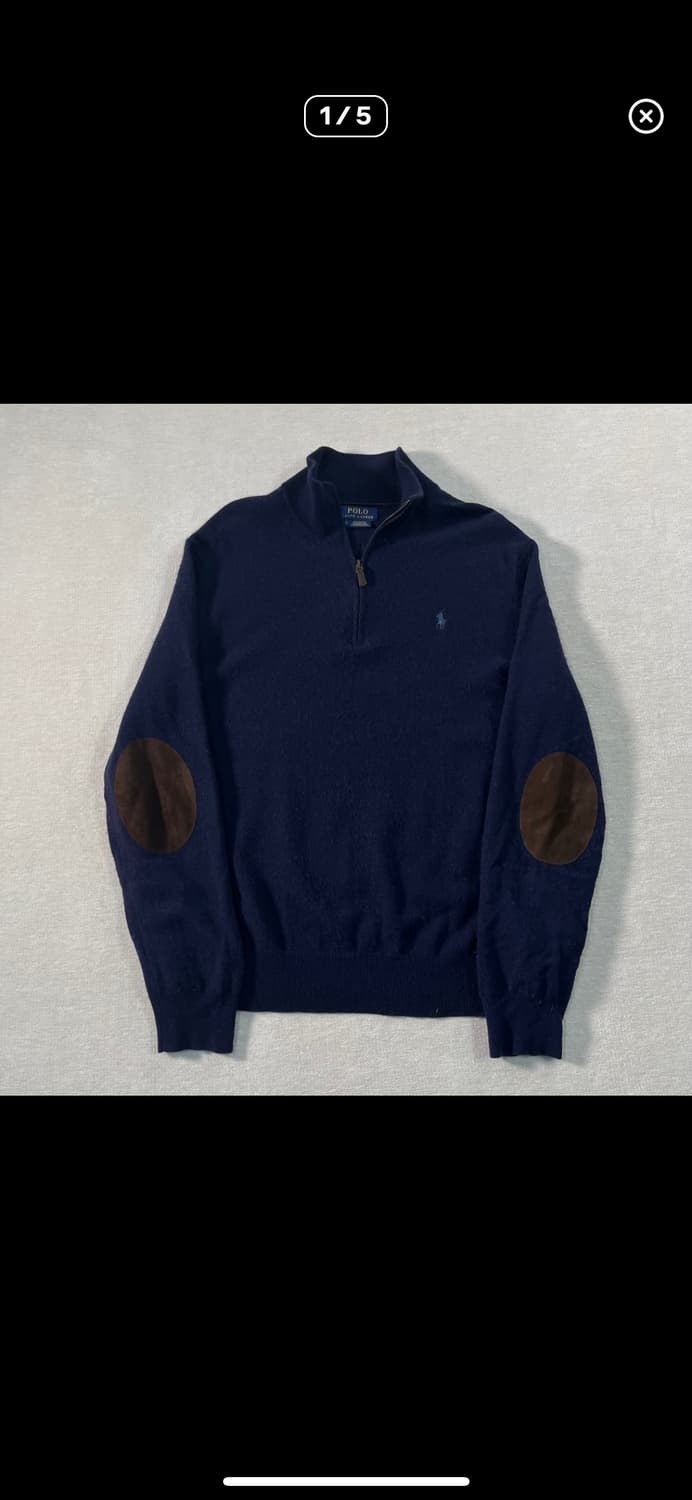100폴로 랄프로렌 신형 반집업 니트 상품이미지1