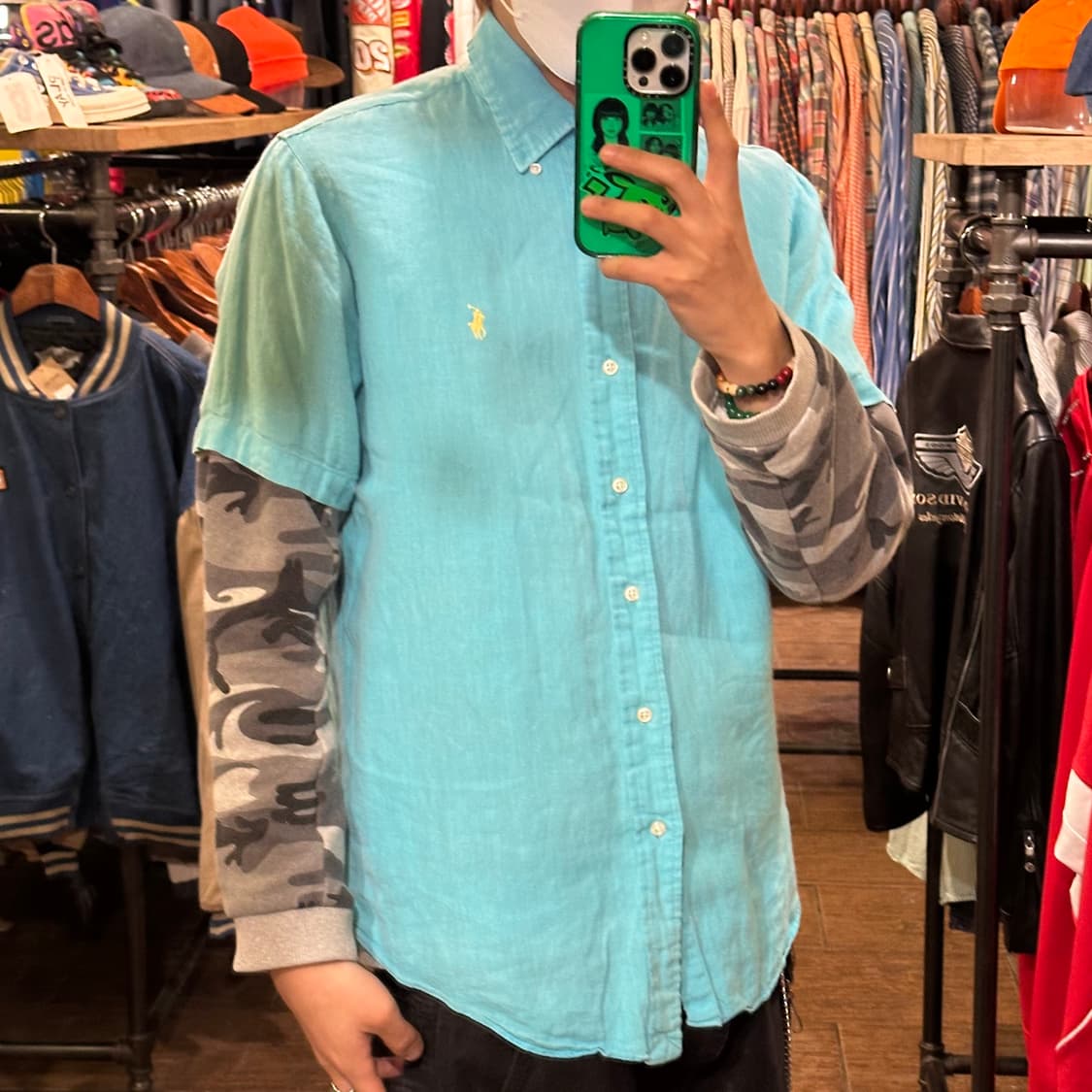 [HI] 폴로 랄프로렌 반팔 셔츠 스카이블루 상품이미지4