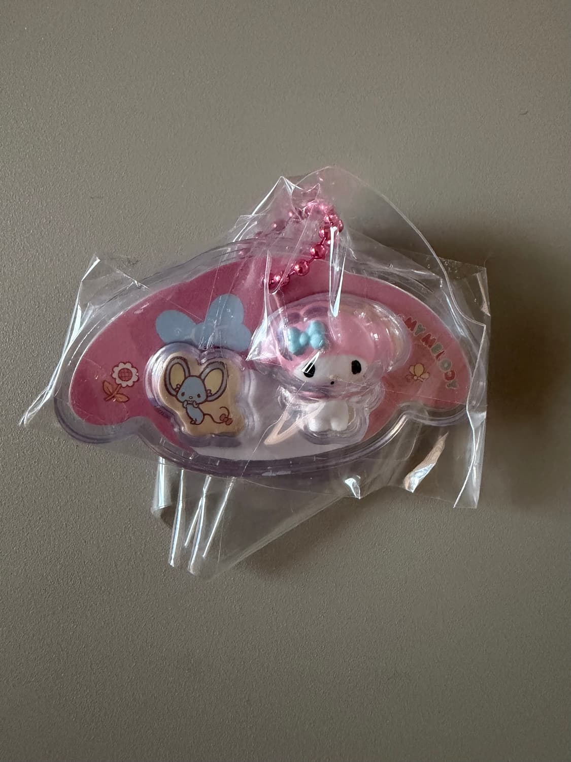 산리오 캐릭터즈 패키지참 마멜(핑크) 상품이미지1