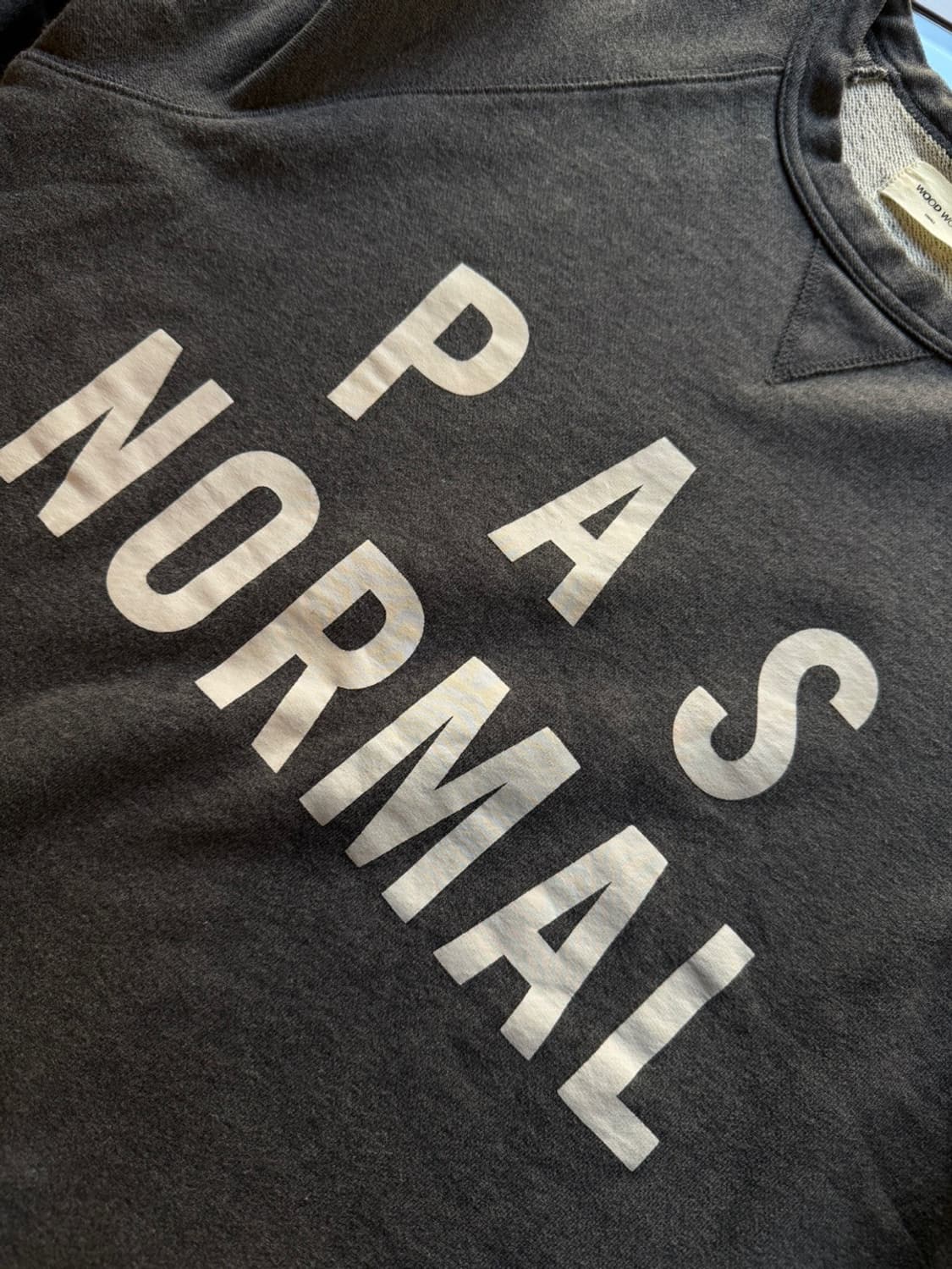 우드 우드 레터링 맨투맨 100 상품이미지8