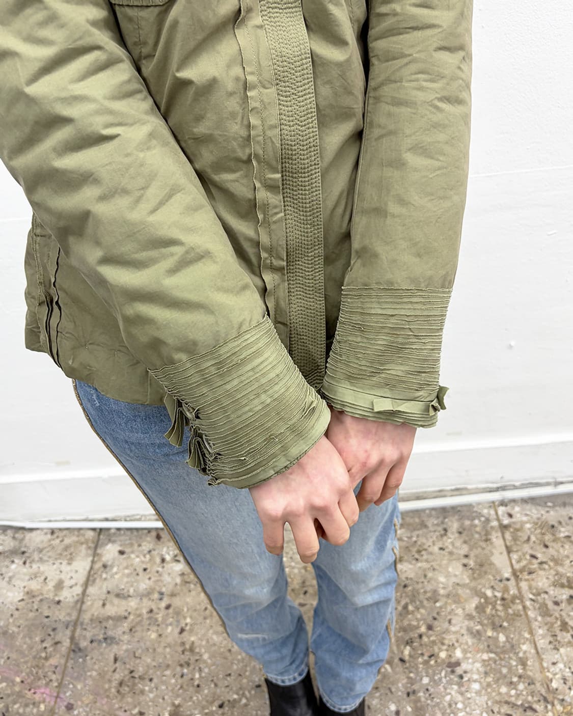 에르마노 설비노 하이넥 밀리터리 푸퍼 상품이미지7