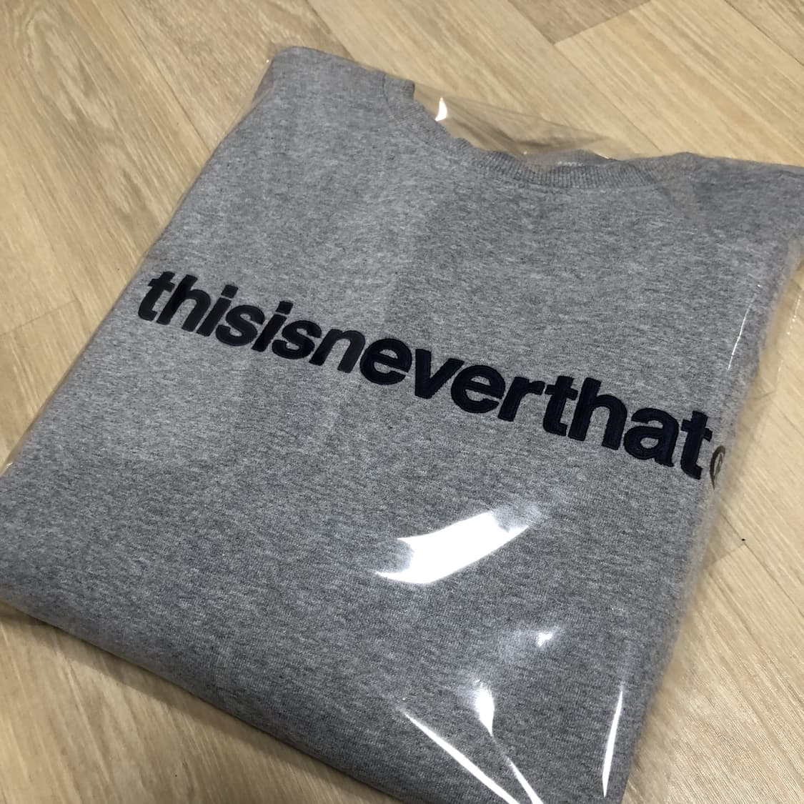 (L-XL) 디스이즈네버댓 OG 로고 엠보더리 멜란지 스웻셔츠 맨투맨 상품이미지10