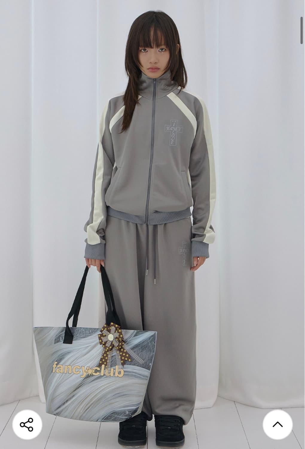 [새상품/팬시클럽] 프로스 글로시 트랙탑 (카키/OS) 상품이미지6