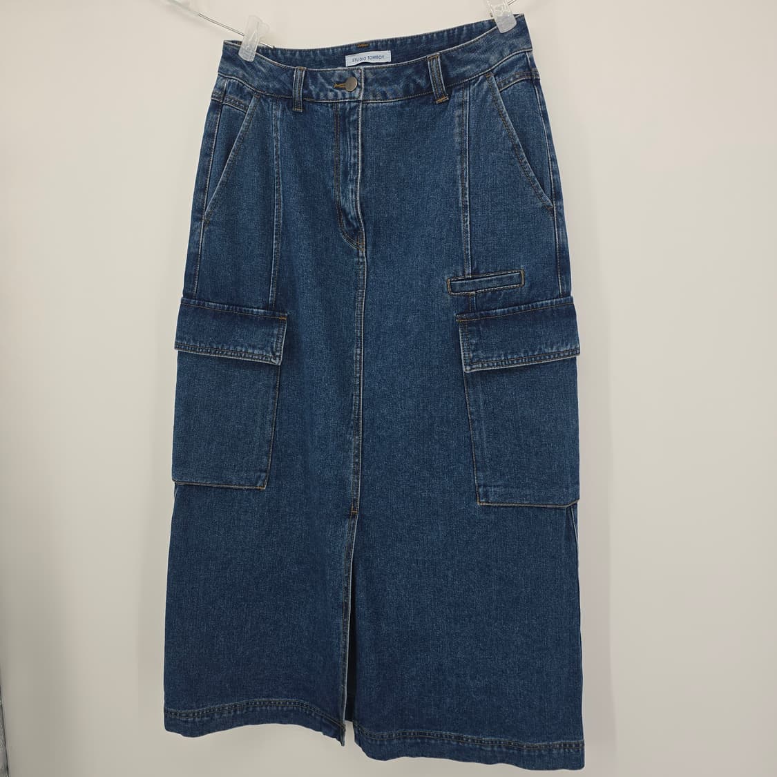 스튜디오 톰보이 데님 카고 롱 스커트 상품이미지6