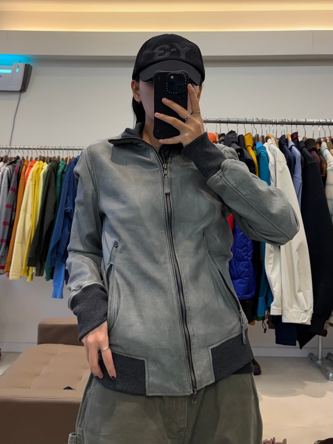 솔리드옴므 투웨이 램스킨 자켓 상품이미지7