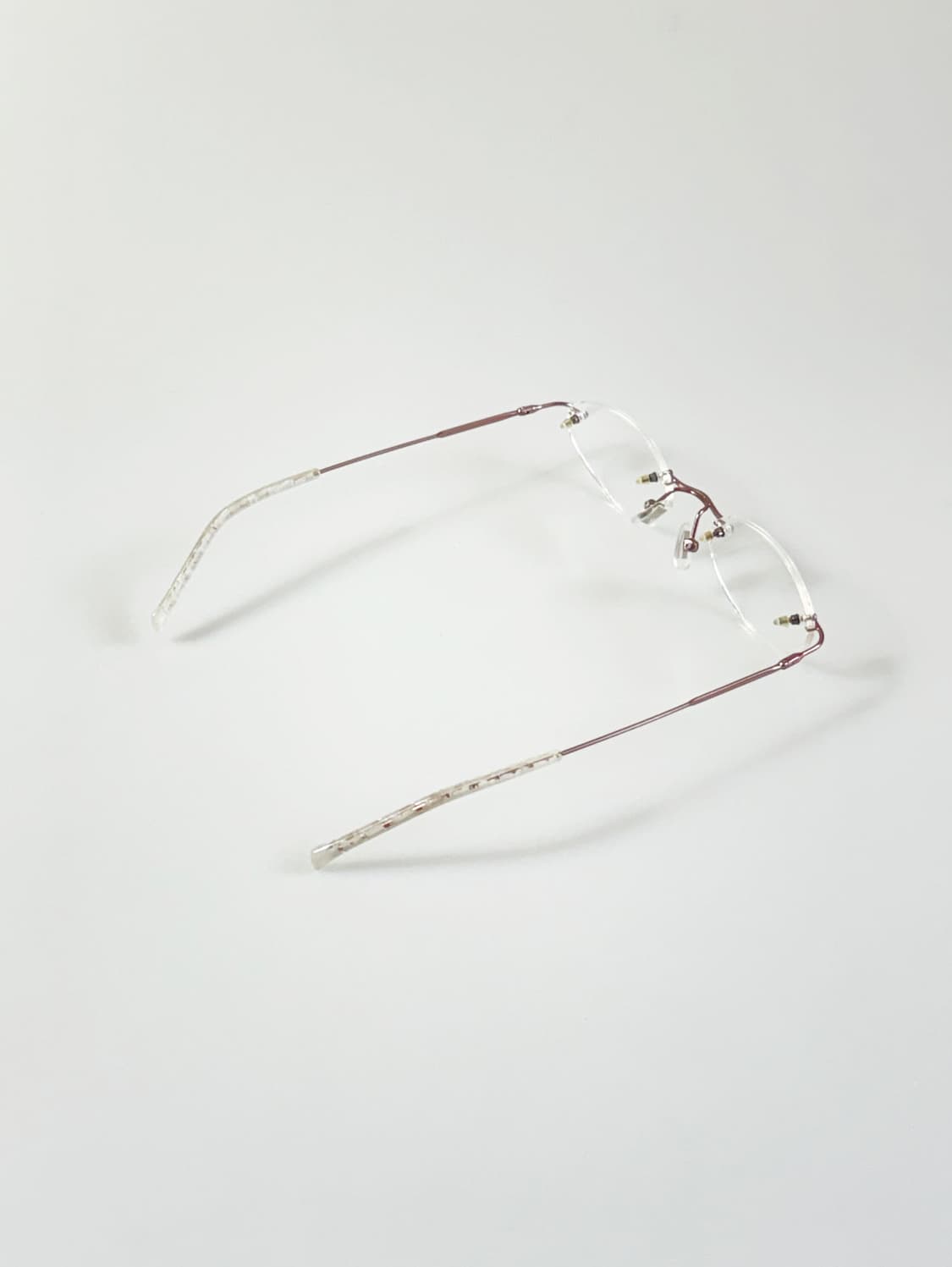 90s ALOOK 무테 오벌 프레임 빈티지 안경 상품이미지4