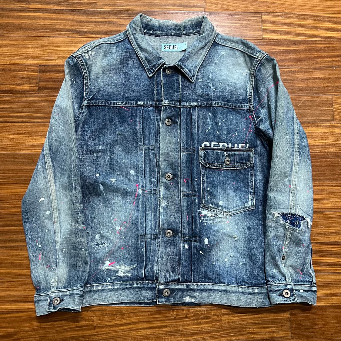 SEQUEL SQ-20AW-JK08 페인트 데님 자켓 상품이미지3