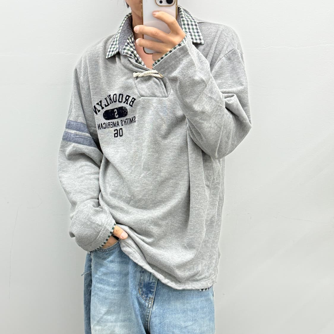 SMITHS 하프 스웨셔츠 긴팔 상품이미지2