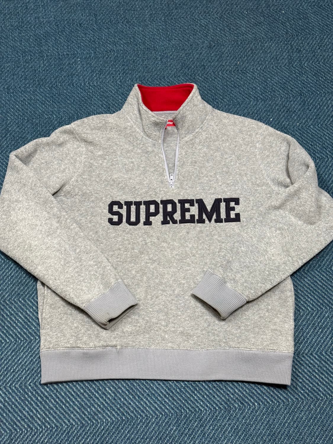 Supreme Grey Polartec Fleece Quarter Zip 상품이미지1