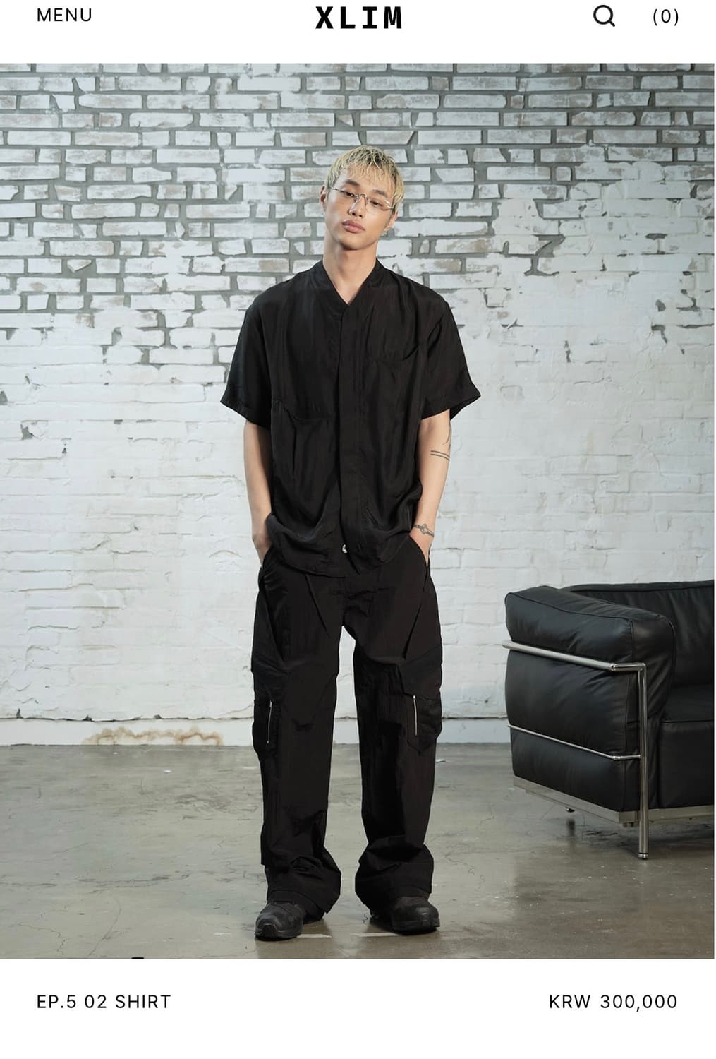xlim ep5 셔츠 블랙 상품이미지3