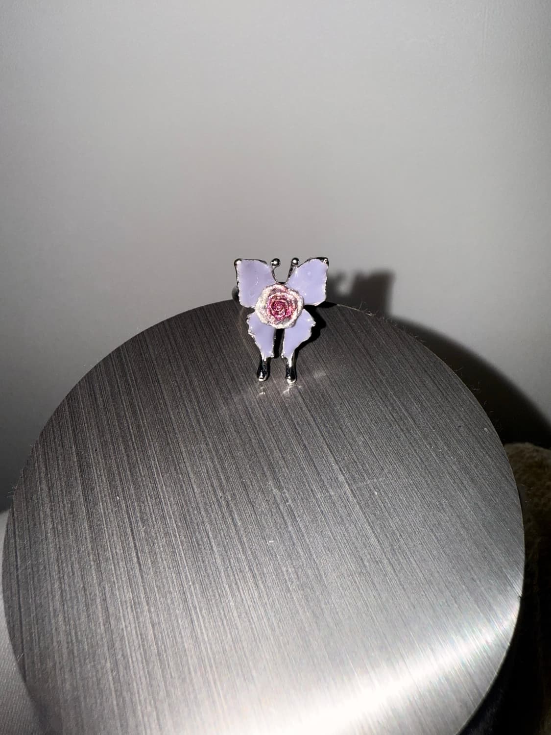 영국런던 연보라 나비 반지 상품이미지1