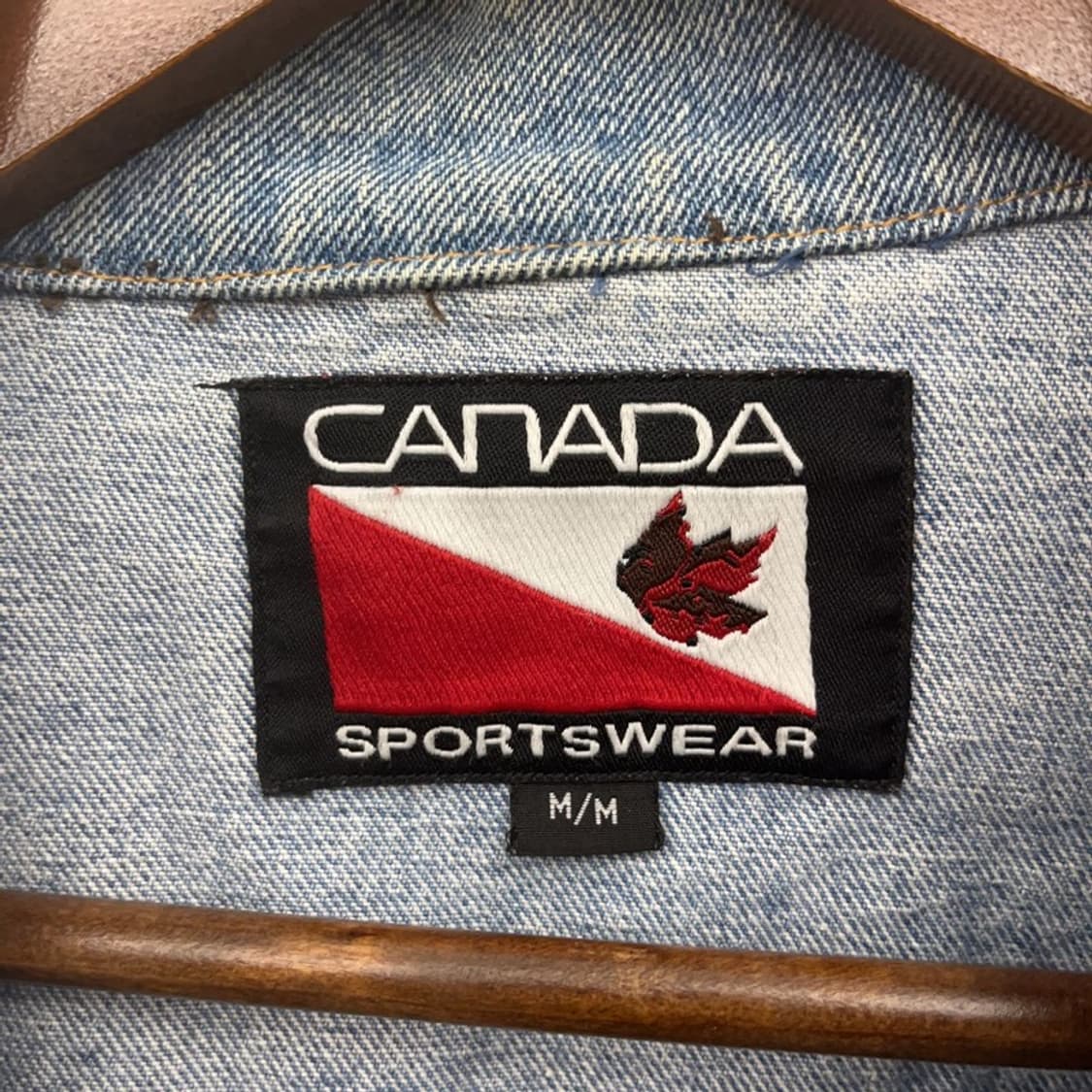 캐나다 스포츠웨어 빈티지 레트로 트러커 데님자켓 M C09572 상품이미지5