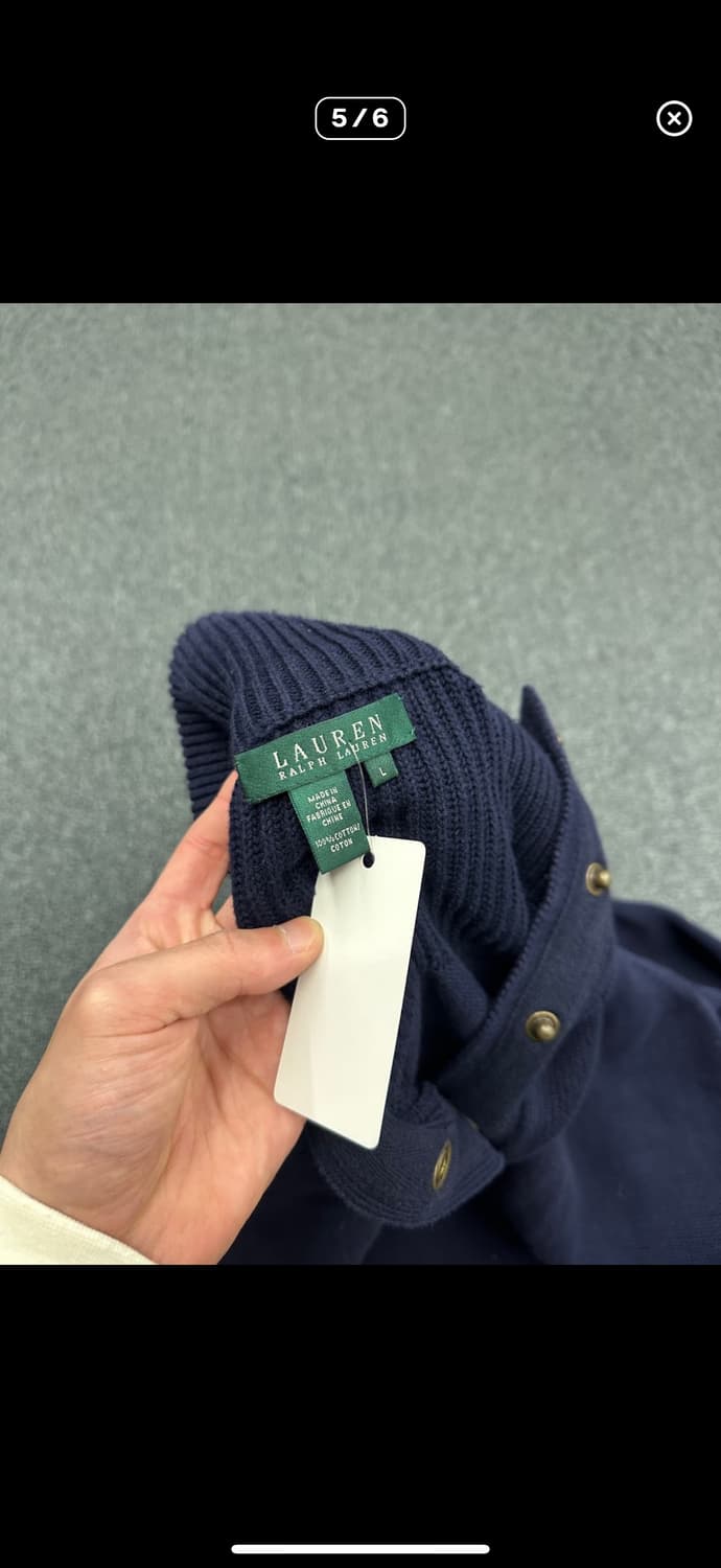 빈티지 폴로 랄프로렌 네이비 버튼 스웨터 니트 상품이미지5