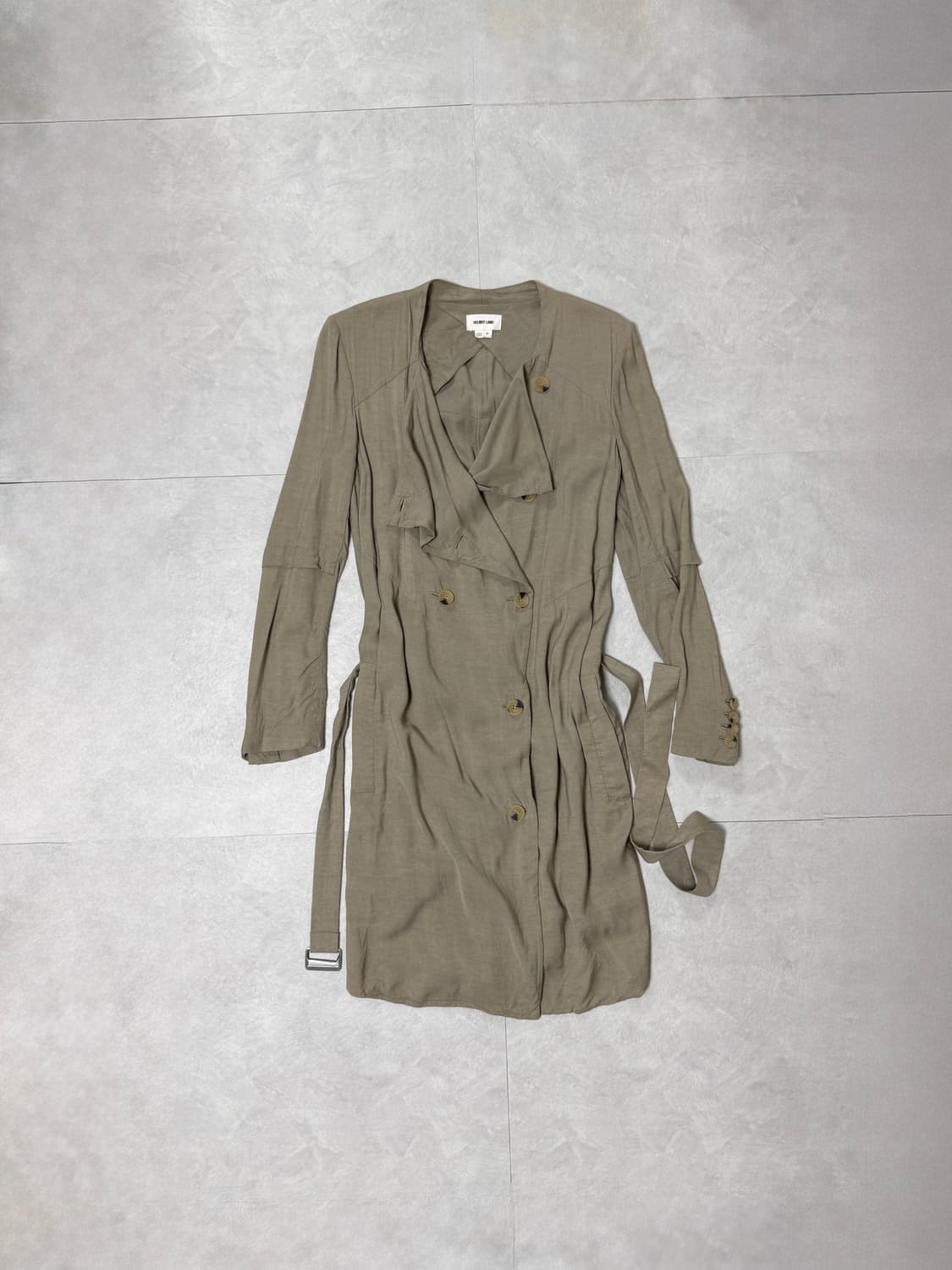 헬무트랭 비스코스 롱 트렌치 코트 베이지 상품이미지1