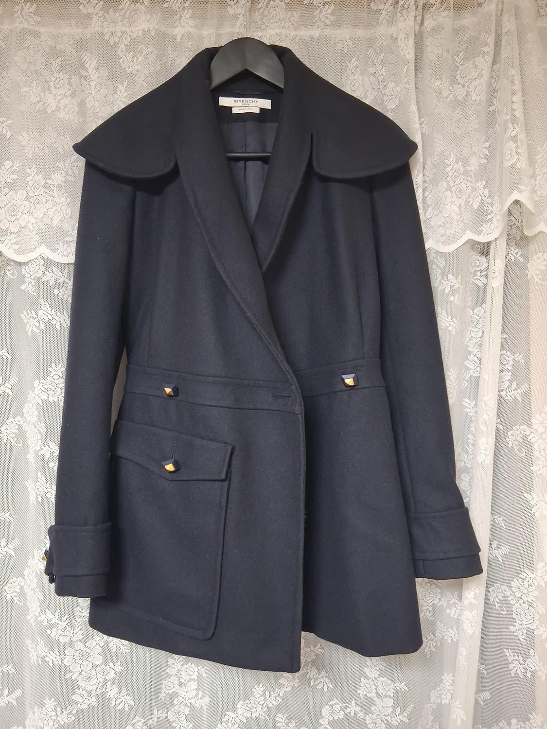 지방시 여성 울 더블 코트 상품이미지1