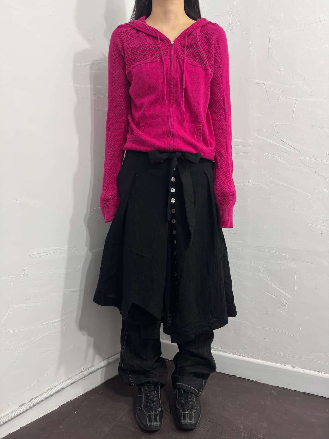 banana republic pink hood zipup 상품이미지3