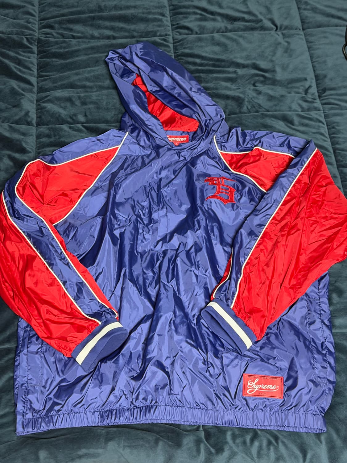 슈프림 후드 웜업 풀오버 네이비 23FW  XL 상품이미지1