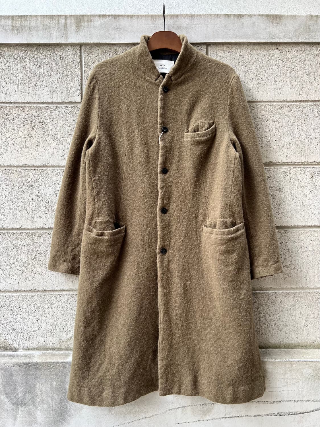 OUTIL WOOL COAT 우틸 울 모직 카키 브라운 코트 상품이미지1
