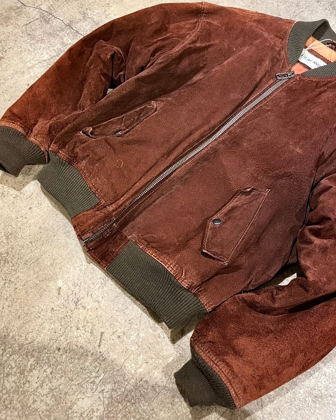 스웨이드 블루종 타입 자켓 (B5109) 상품이미지4