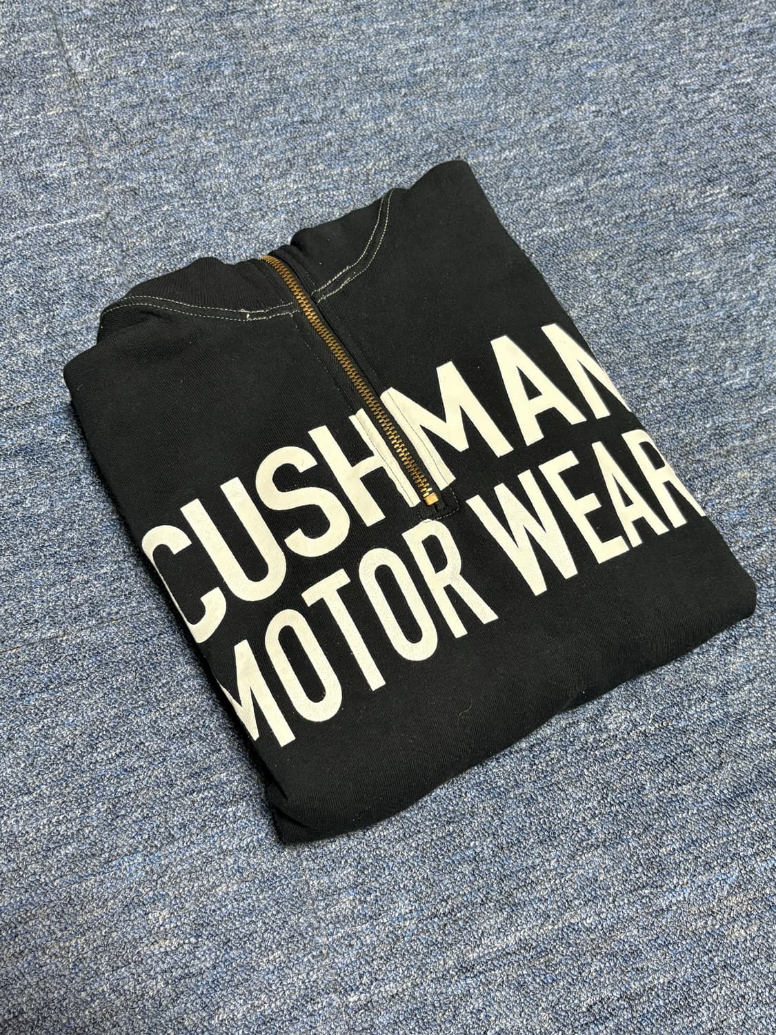 (M)쿠쉬맨 모터사이클 하프집업 풀오버 스웻셔츠 부코 리얼맥코이 상품이미지4