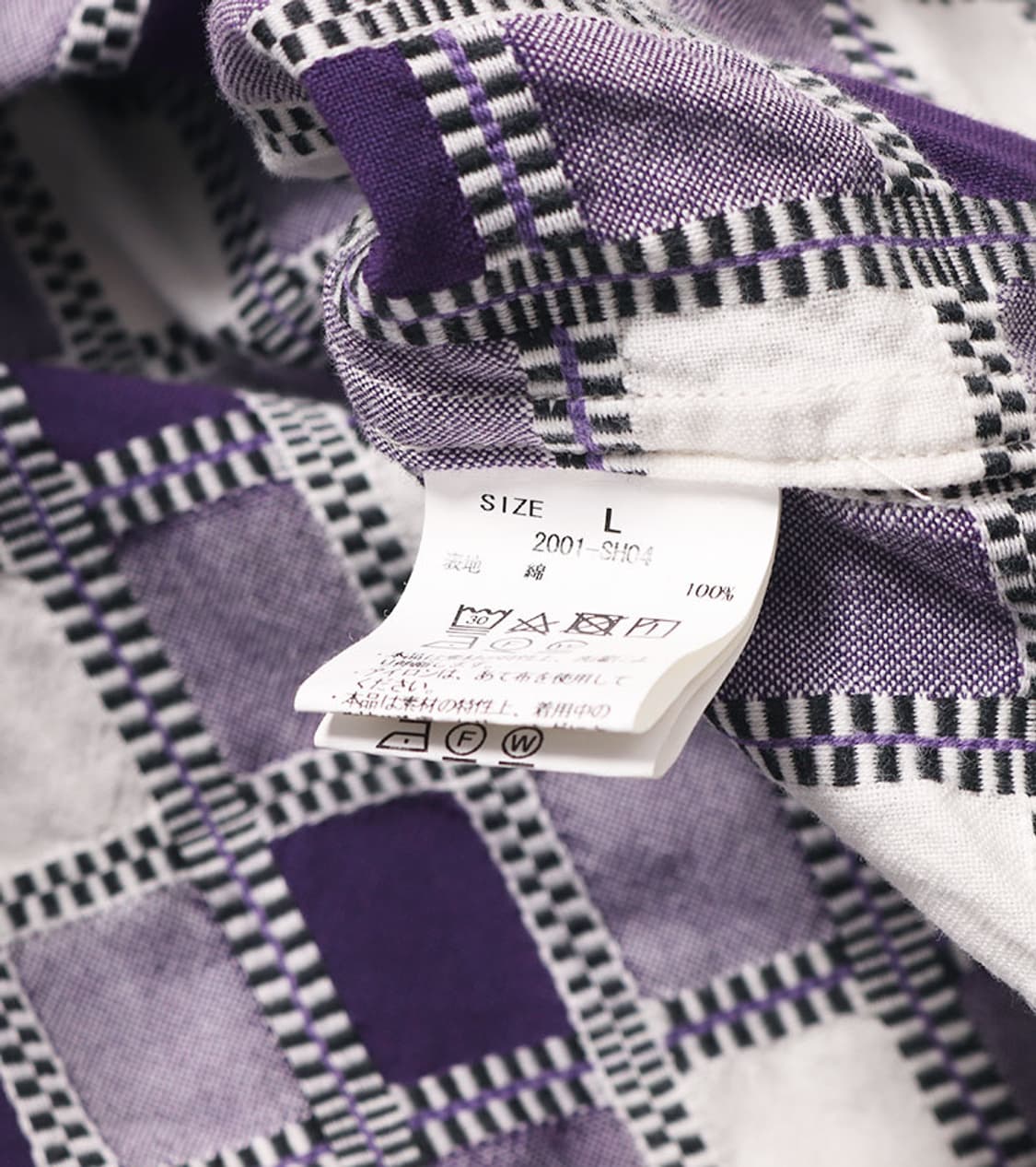 KUON - PURPLE CHECK SHIRT 상품이미지8