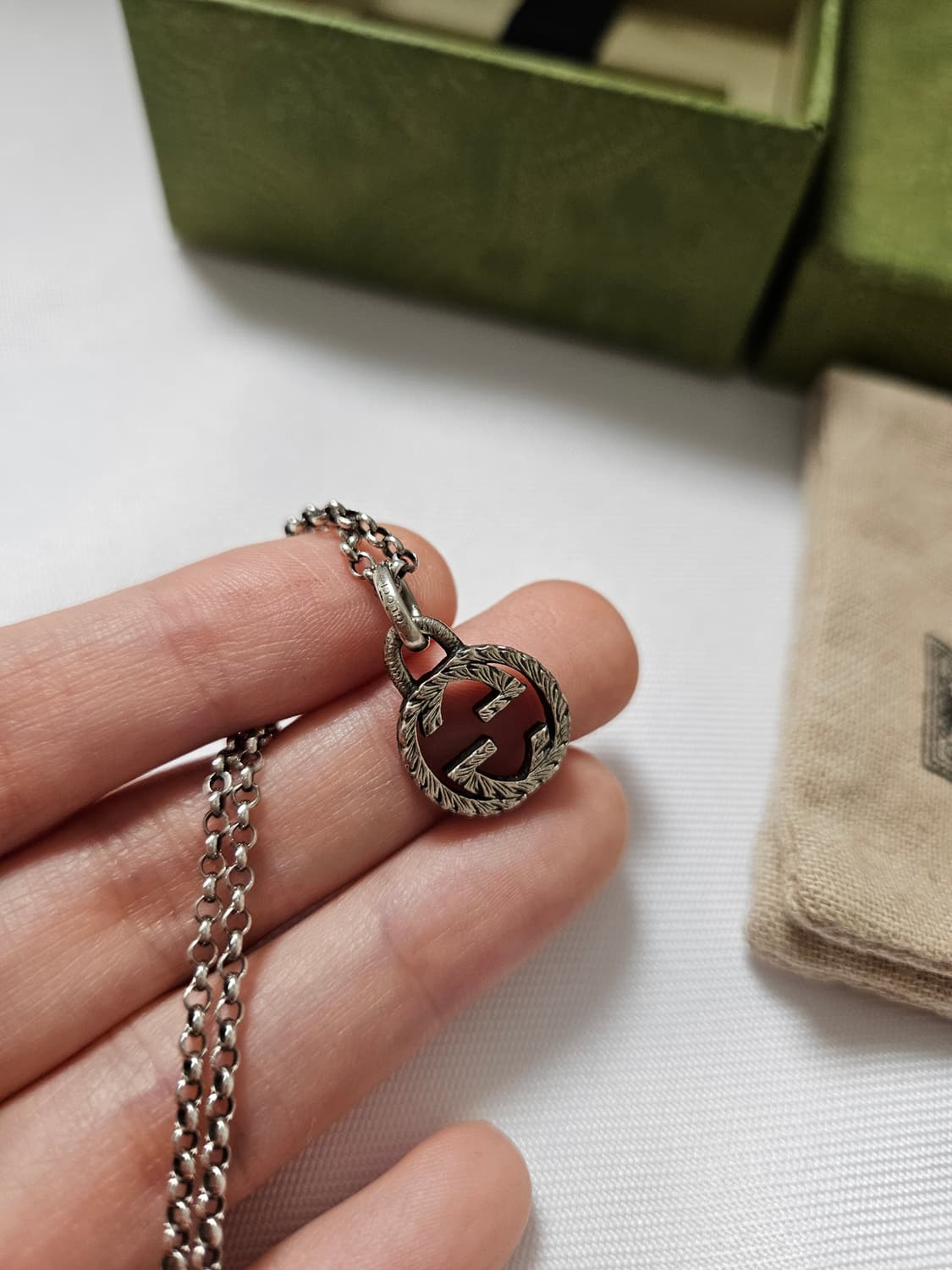 구찌 인터로킹 목걸이 (정품보증서포함) 상품이미지5