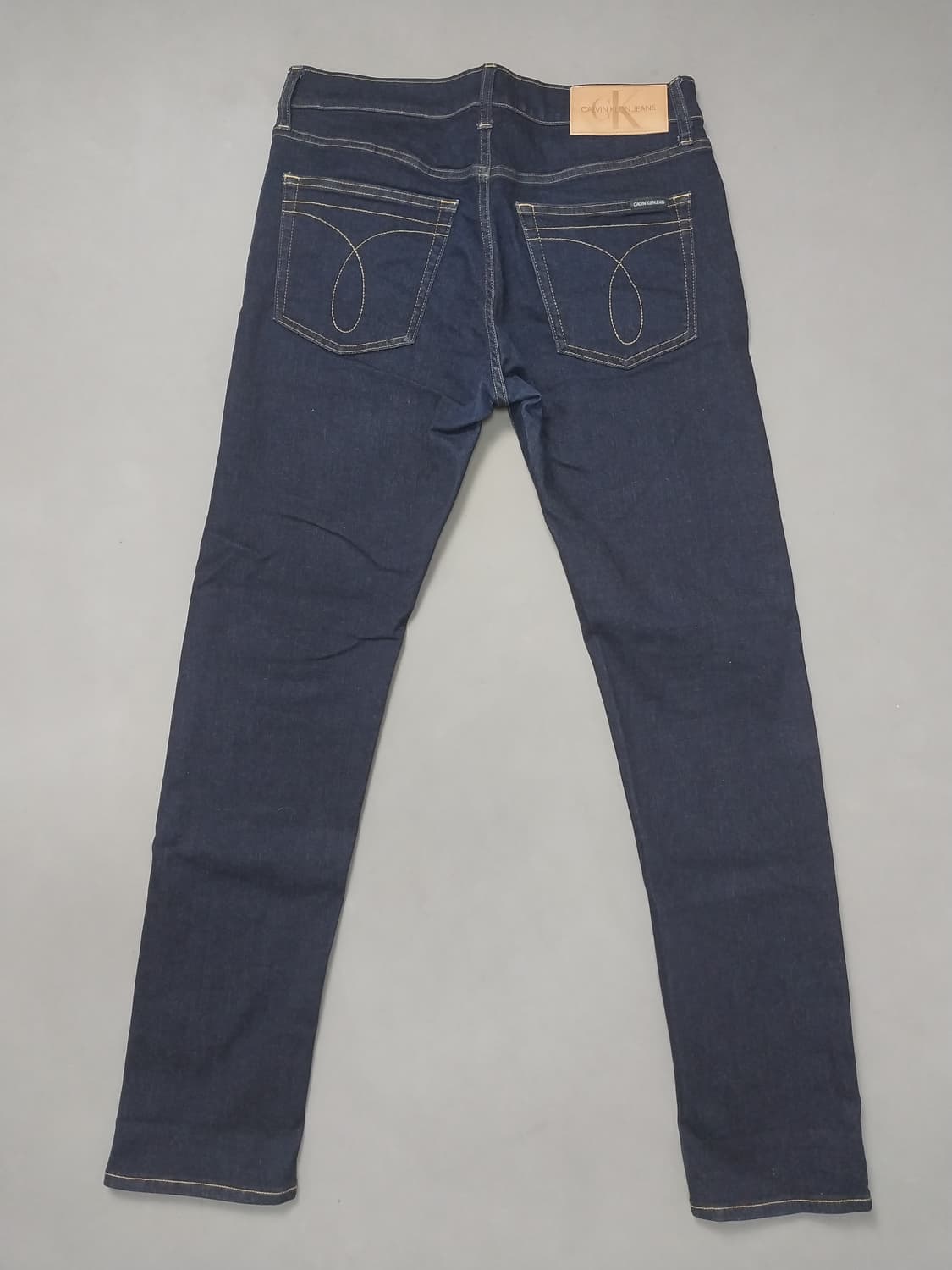 [32] 캘빈클라인 진스 진청 무지 슬림진 청바지 상품이미지7