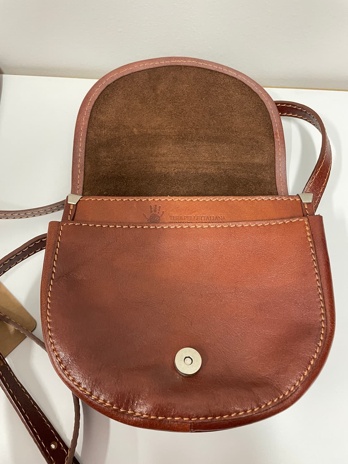 이태리 통가죽 미니 크로스백 상품이미지5