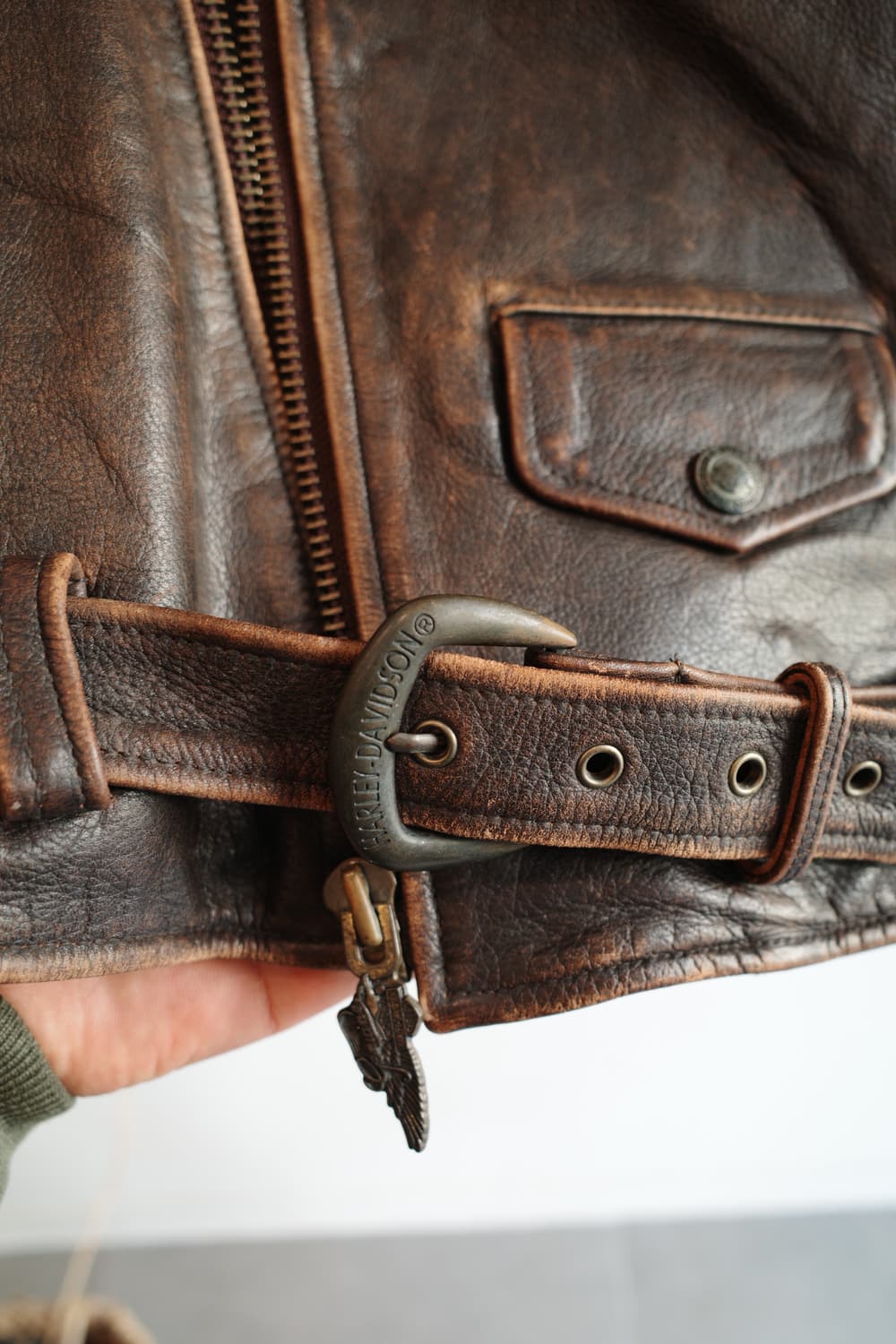 Harley Davidson 소가죽 라이더 자켓 상품이미지6