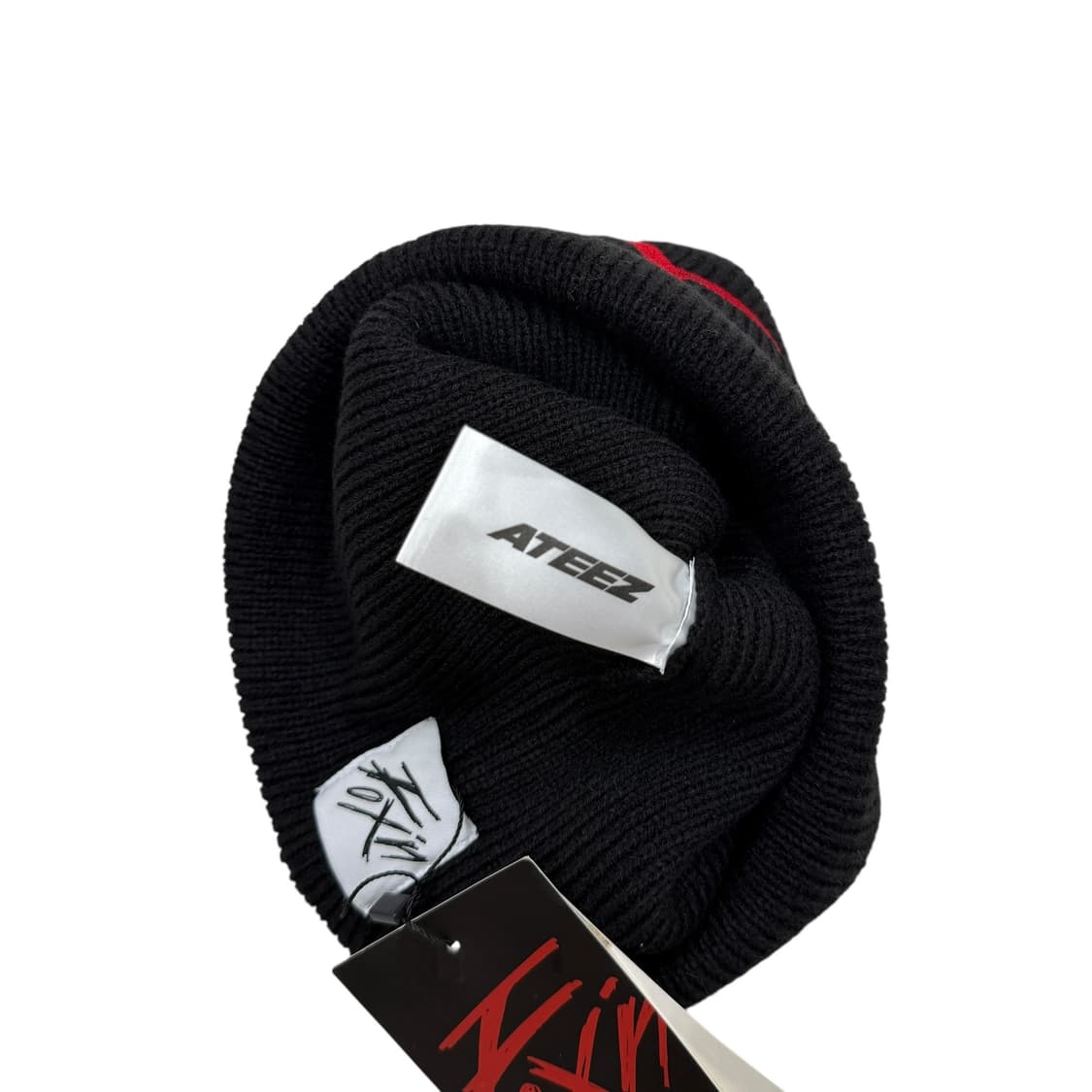 에이티즈 민기 생일 MD 픽송 비니 모자 블랙 상품이미지4