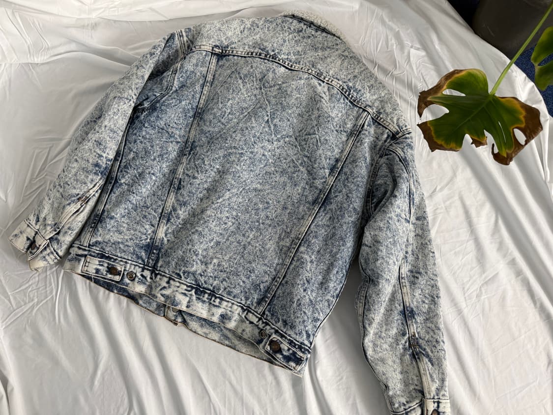 1980년대 미국 생산 Levi’s 빈티지 셰르파 데님 자켓 상품이미지4