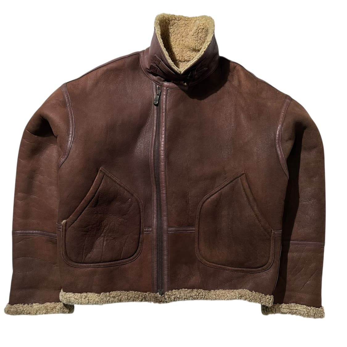 노티카 램스킨 시어링 B-3 무스탕 봄버 자켓 상품이미지2