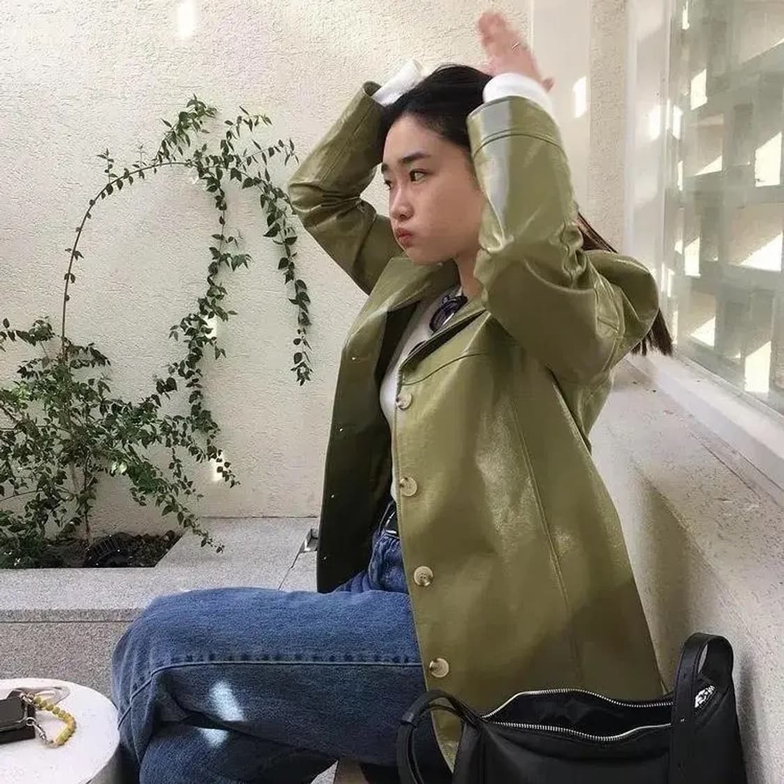 급처할인🥲Sheiscute 레더자켓 레더재킷 상품이미지1